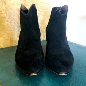 Banana Republic Black Suede Booties